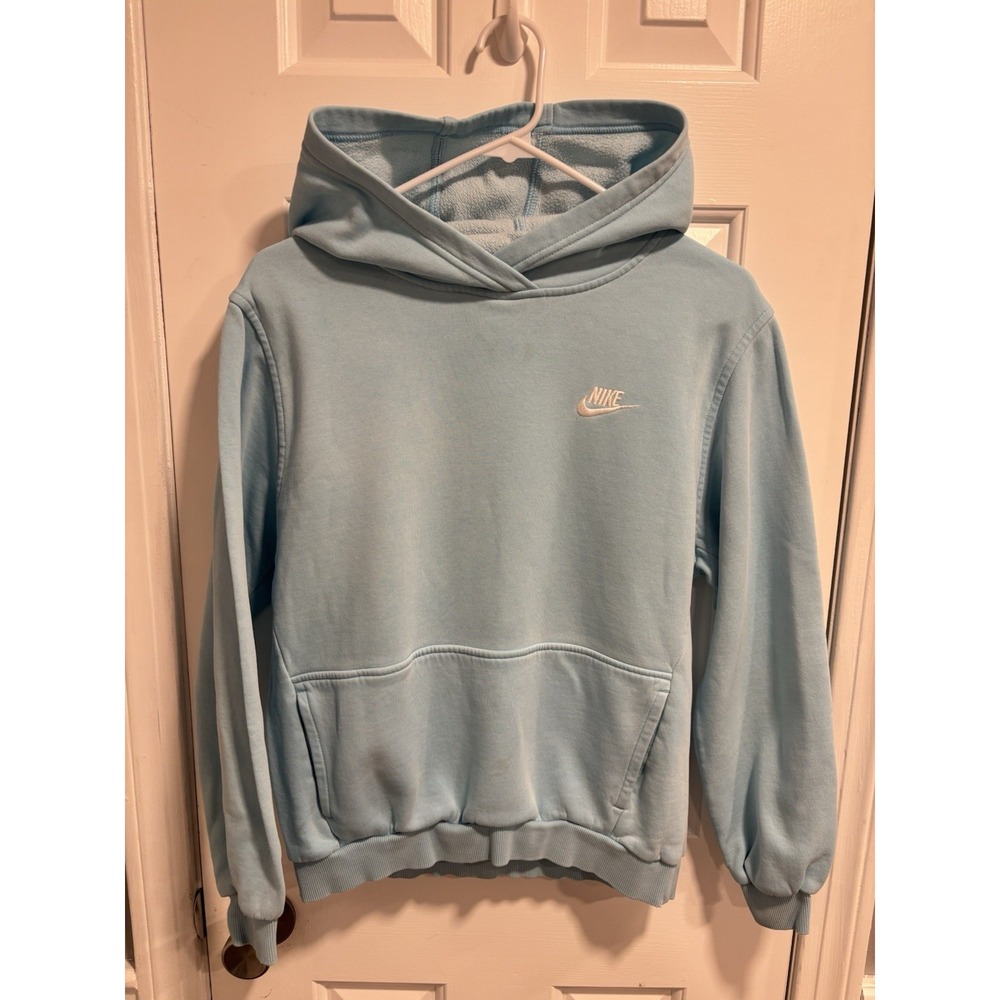 Nike Youth Hoodie XL Light Blue, Logo